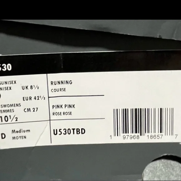 New Balance Women's Blush Pink Mesh Lace-Up Sneaker - Picture 3 of 3